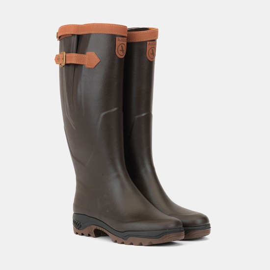 Aigle The Premium Adjustable Anti-fatigue Boot, With Leather Lining And Detailing Rain Boots Men Bro